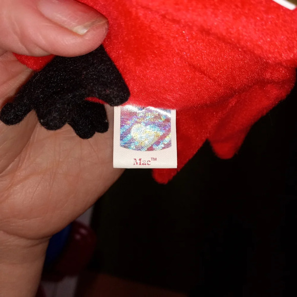Mac the cardinal original retired beanie baby with tag errors - Picture 3 of 9